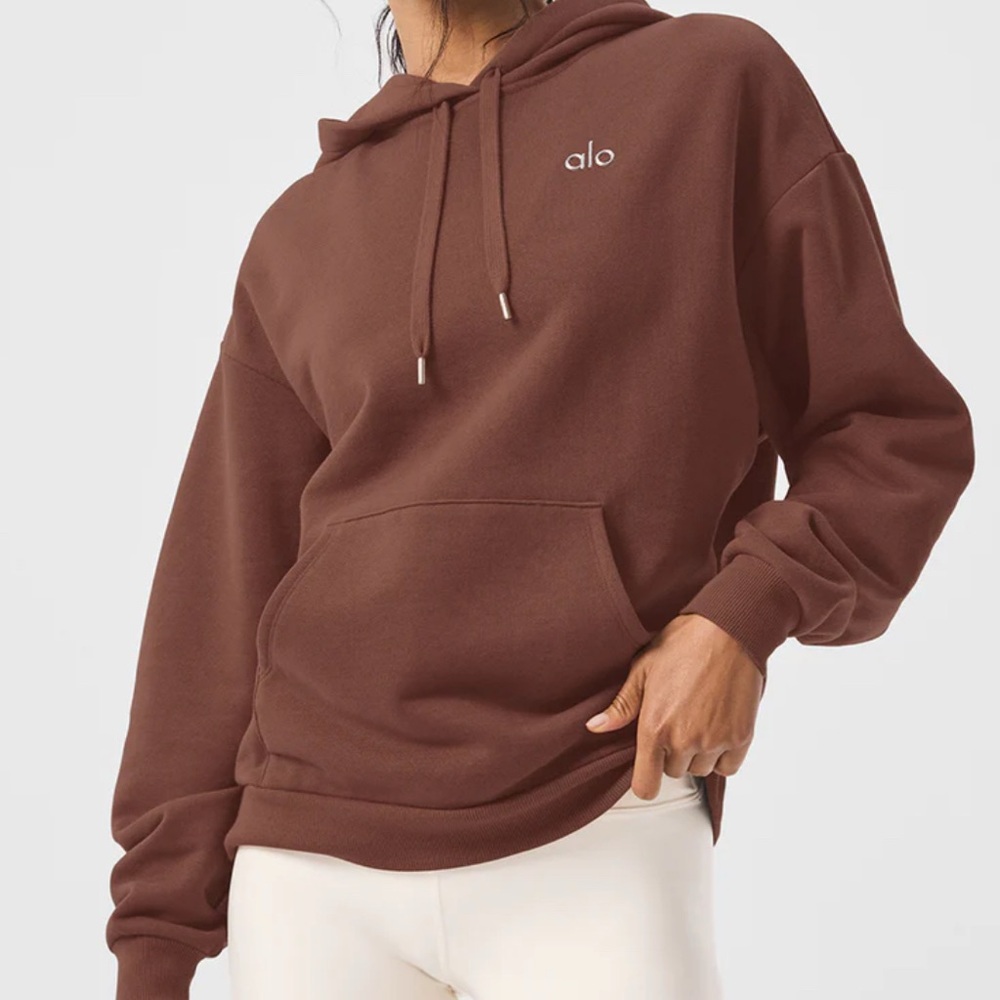 ALO Yoga Accolade Hoodie Sweatshirt Chestnut